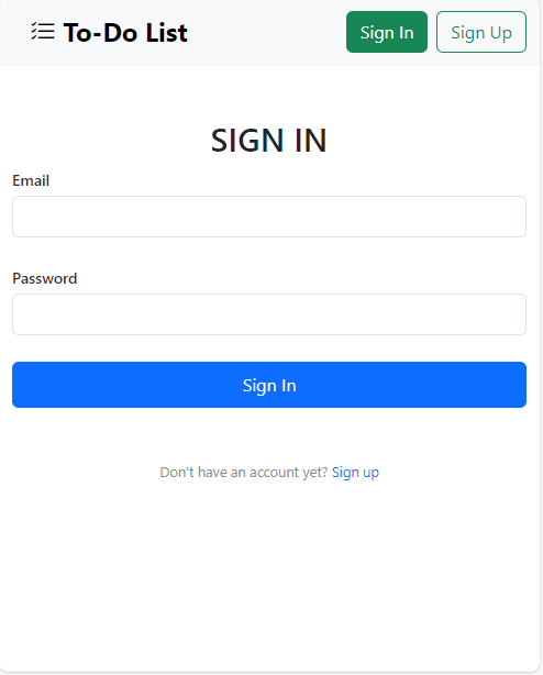 Task
                        Management
                        Application signin page mobile